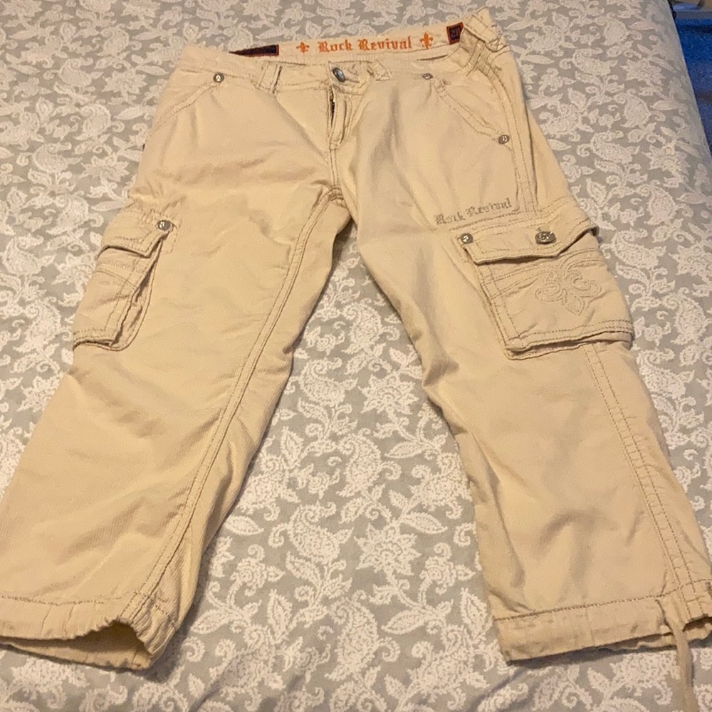 Rock Revival Capri Cargos